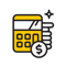 illustrated icon of calculator