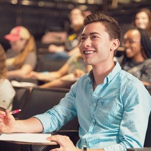 Students in a classroom.
