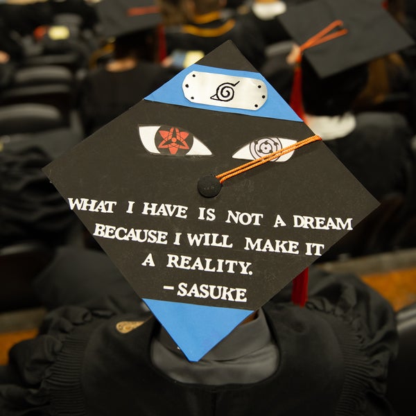 Graduation cap with quote by Sasku - What I have is not a dream because i will make it reality