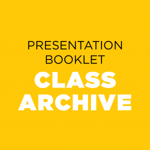 Class Archvie Presentation Booklet