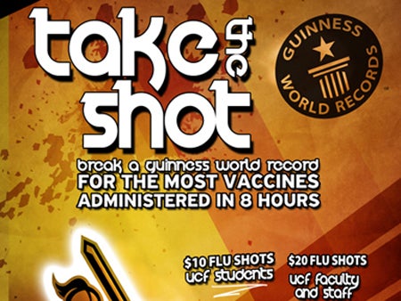 Take the Shot at the UCF Arena on September 30, 12 noon to 7 p.m.