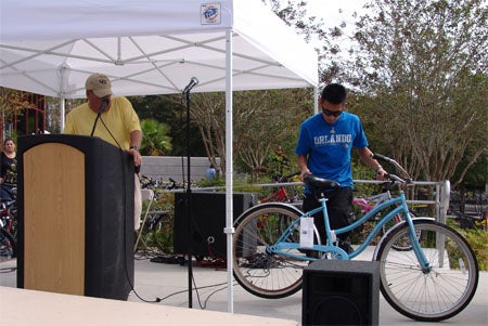 Bicycles were sold to the highest bidders.