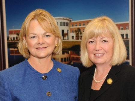 Dr. Susan K. Chase with Dean Jean Leuner