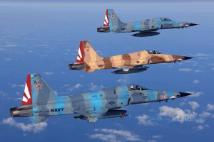 AF105-11 Saturday’s flyover will feature Navy F-5 TIGER II jets