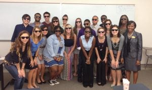 LEAD Scholars Peer Mentors with Germayne Graham (front right)