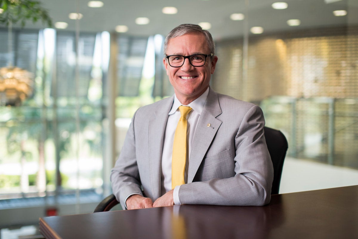 Whittaker has served as UCF’s provost since fall 2014. He holds a master’s degree and Ph.D. in agricultural engineering from Purdue and a bachelor’s in the same field from Texas A&amp;M University. (Photo by Nick Leyva ’15)