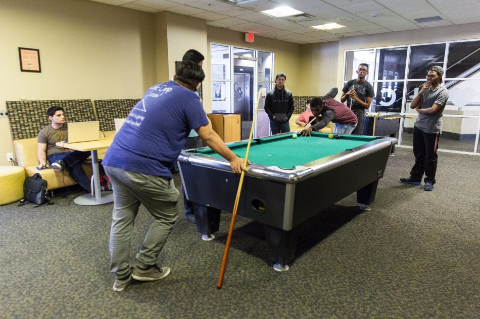 Grab a couple friends for a game of pool or air hockey in the Student Union's game room located on the third floor.