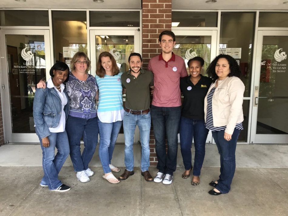 small group of ucf staff Fom UCF's Lead Scholar's Academy.