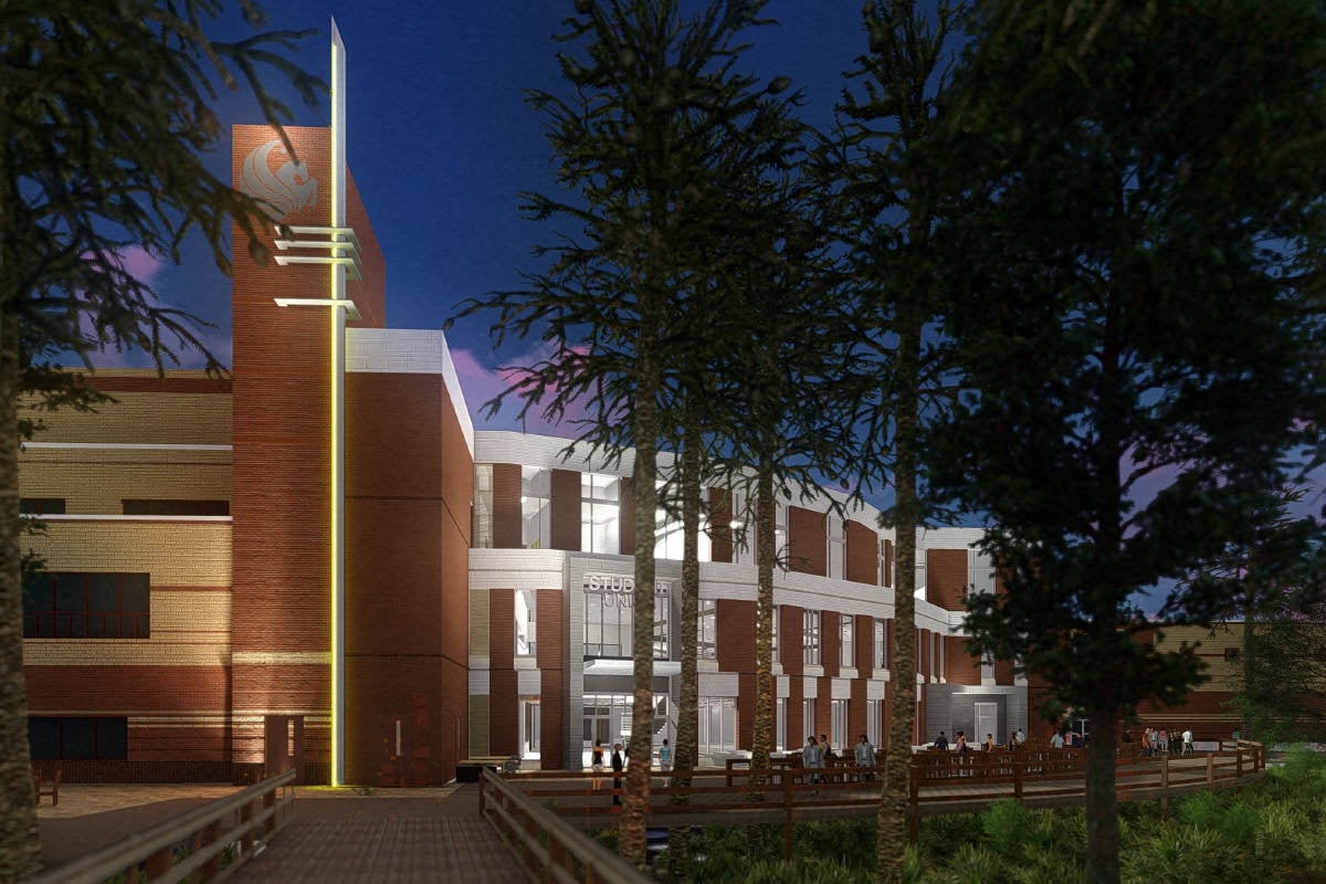 external ucf student union rendering