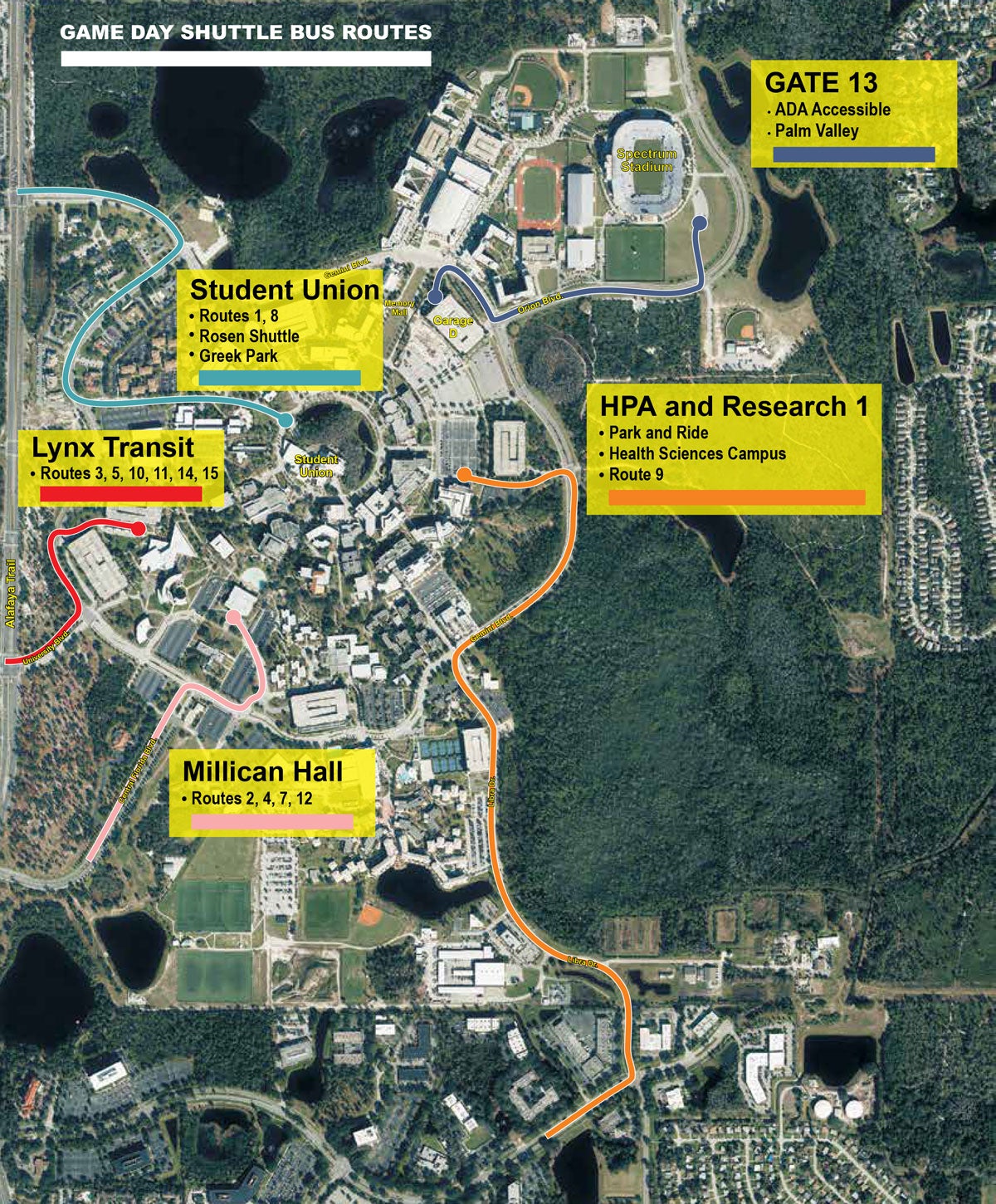 map of campus shuttle routes