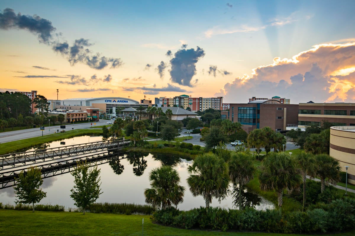 UCF Campus on a quiet morning.