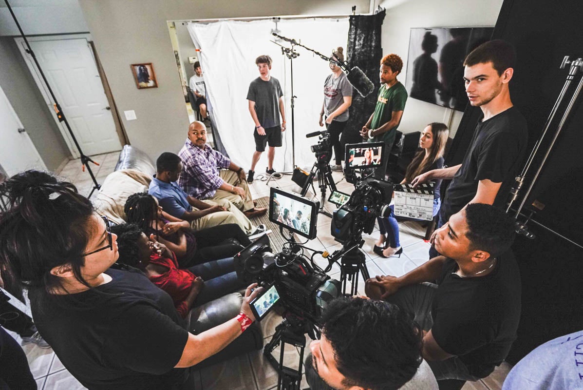 A team of 40 UCF students volunteered their time to help filmmaker Jason Gregory bring his script to life. (Photo courtesy of Jason Gregory)