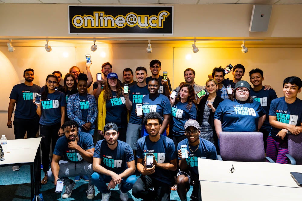 More than 20 students participated in the Ideathon 2019 competition at UCF on April 12 and 13.