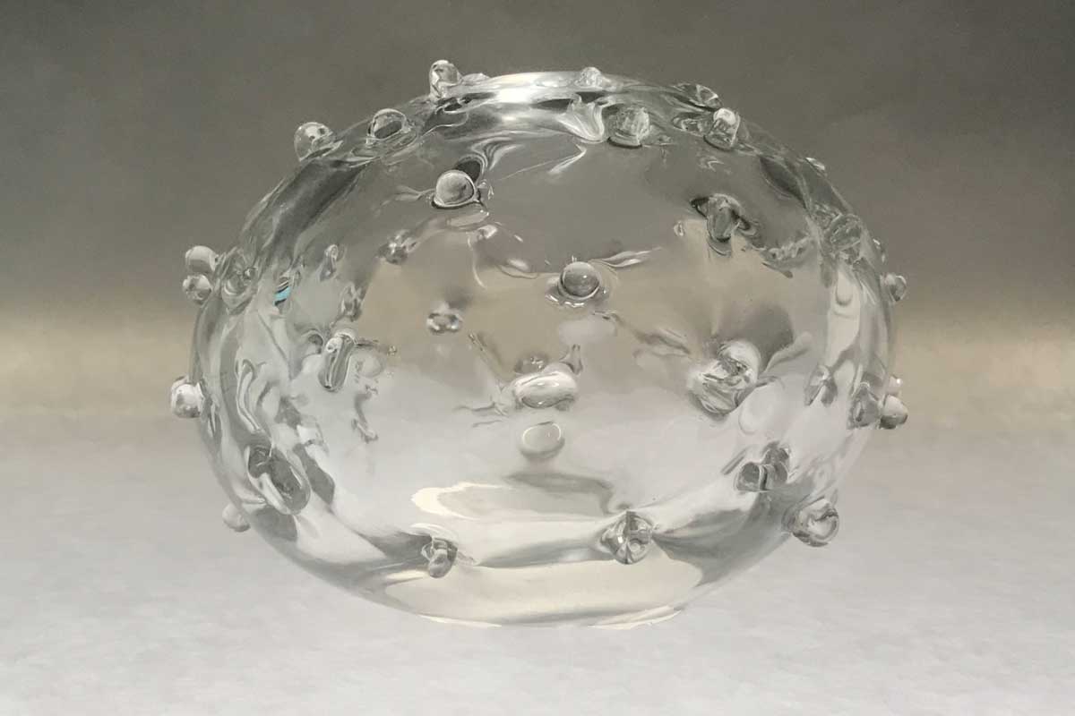 glass orb sculpture 