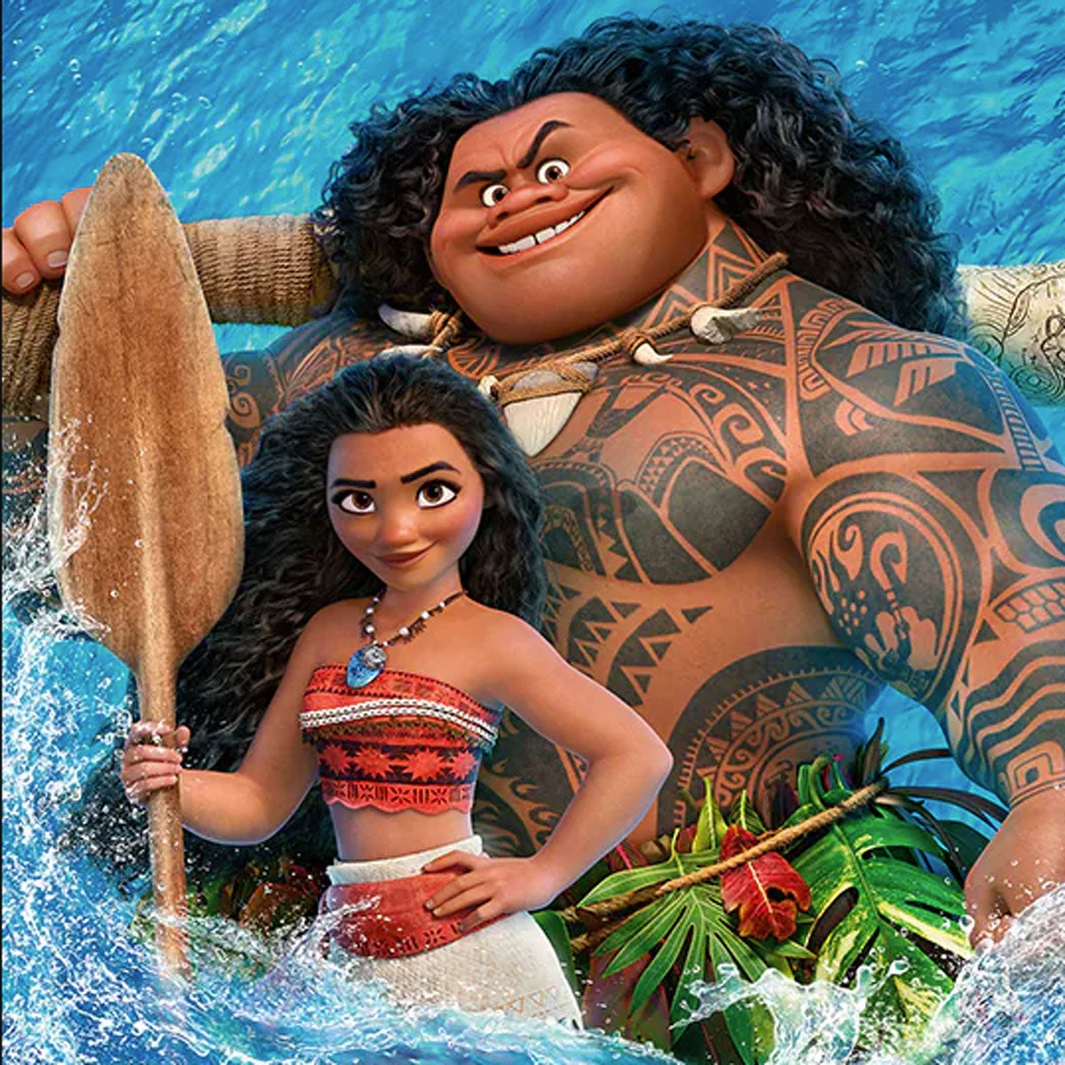 Moana and Maui from Disney's Moana
