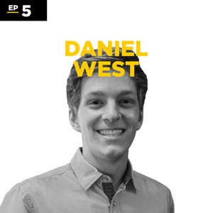 black and white headshot of Daniel West for episode 5