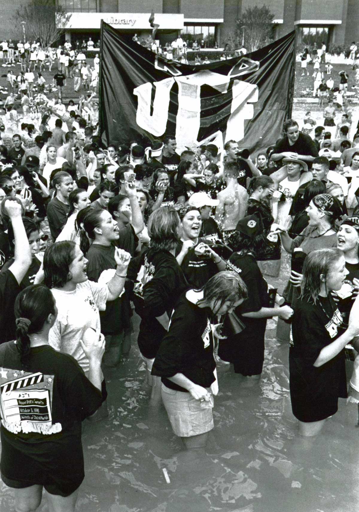 black and white photo of spirit splash