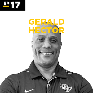 black and white headshot of Gerald Hector for Episode 17