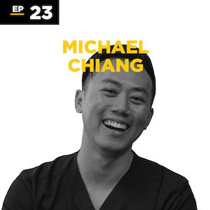 black and white headshot of Michael Chiang for Episode 23