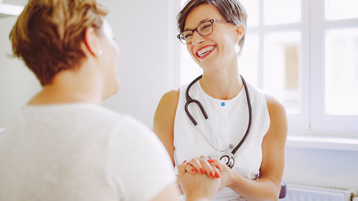 Nurse Practitioner talking with patient