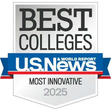 U.S. News and World Report Best Colleges badge - Most Innovative 2021