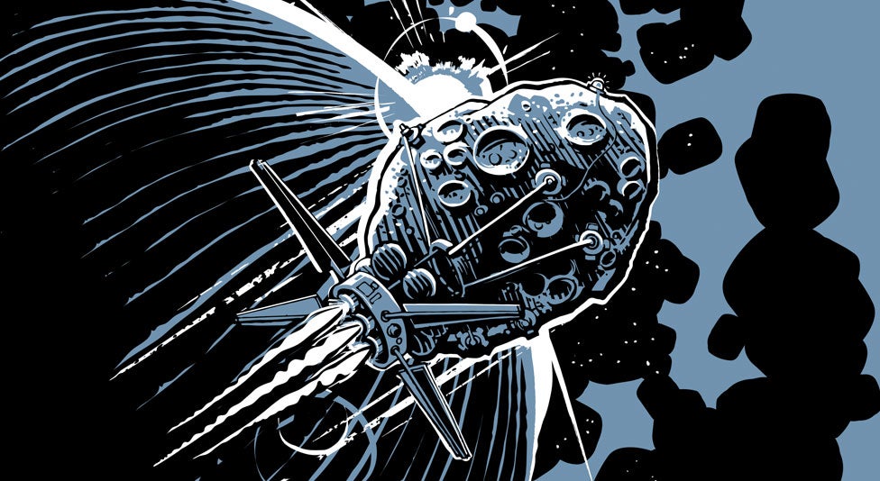 Asteroid illustration Asteroid illustration