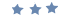 three small blue stars three small blue stars