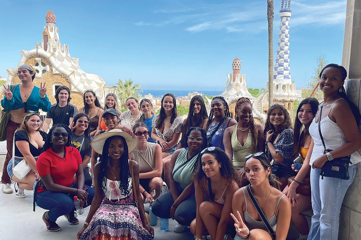 A group of students on the UCF Study Abroad trip to Spain