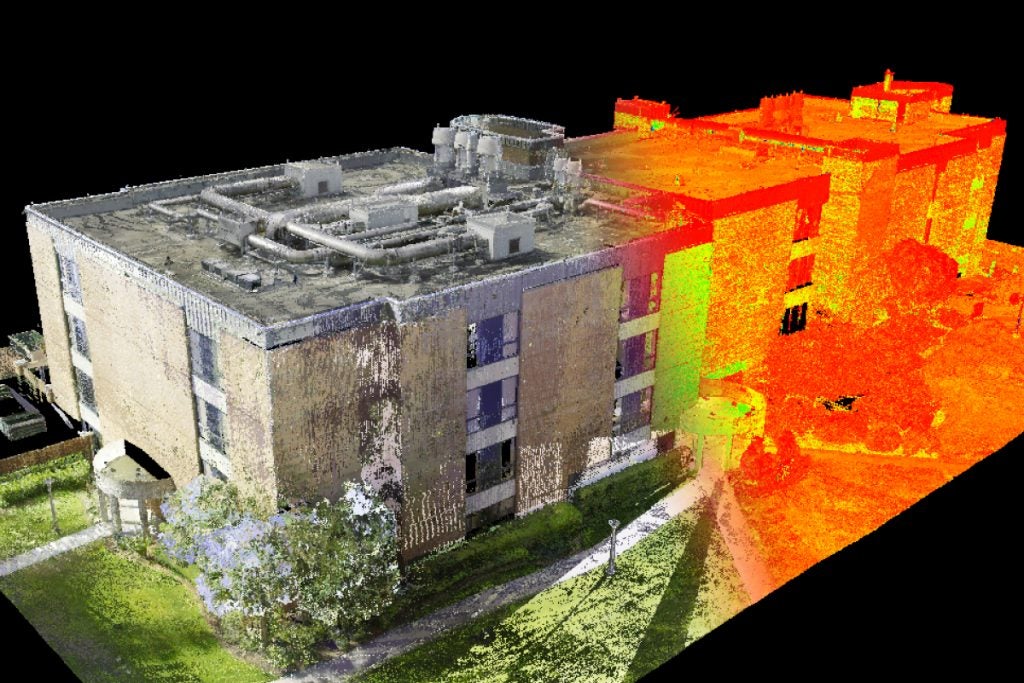A image of a digital twin of a building