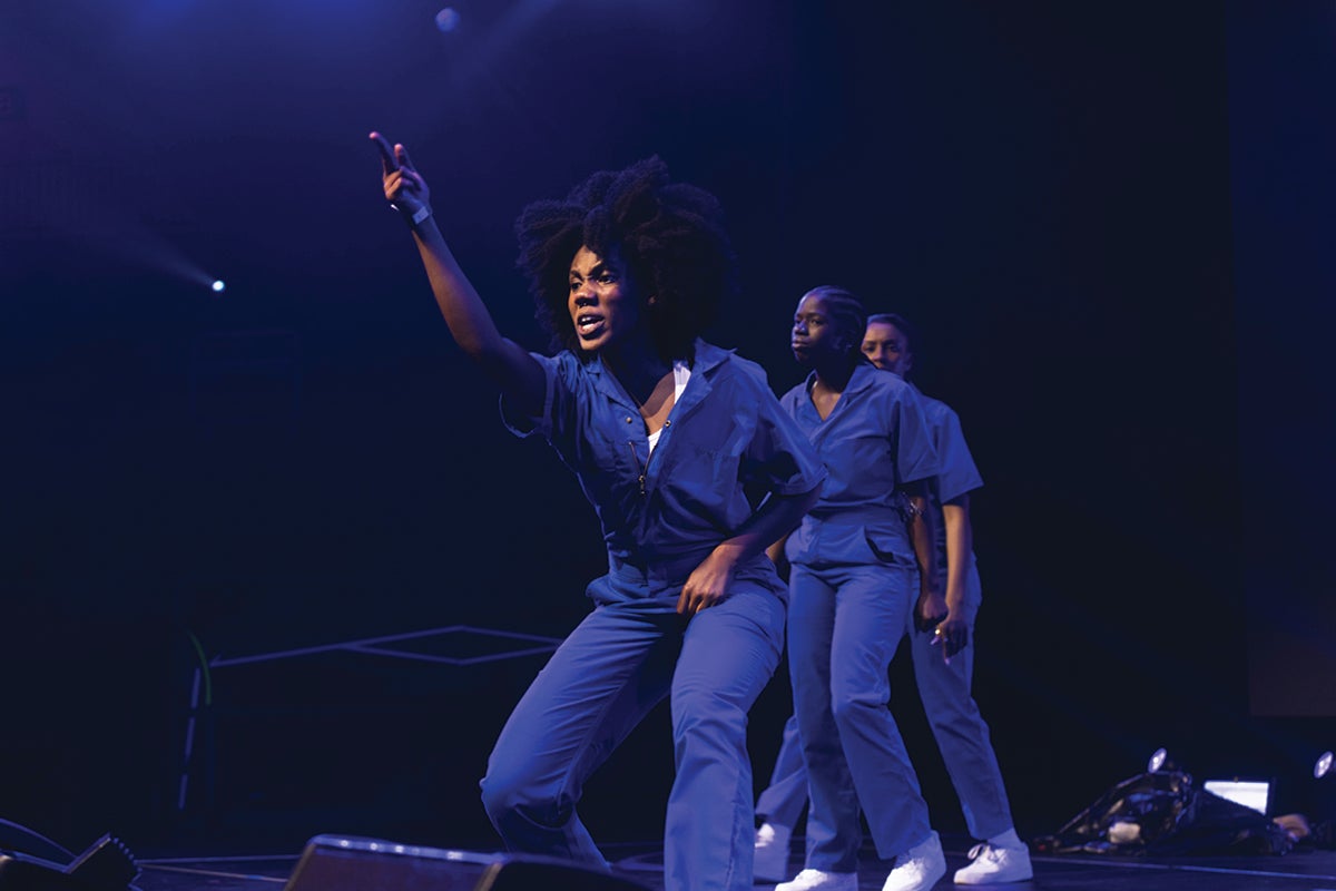 Members of the National Pan-Hellenic Council performed during UCF Homecoming’s Step Show Competition at Addition Financial Arena.