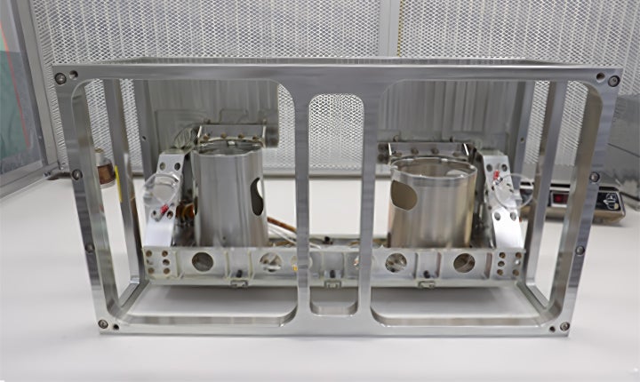 Completed flight hardware: GRNS enclosure.