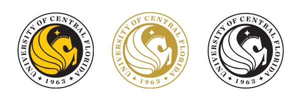 UCF Seal displayed in three colors