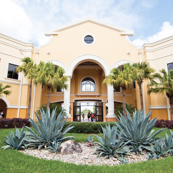 exterior photo of ucf's rosen college of hospitality management