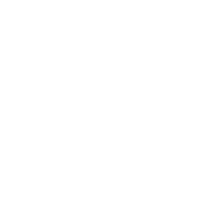 white icon of a pencil with a circle of leaves around it