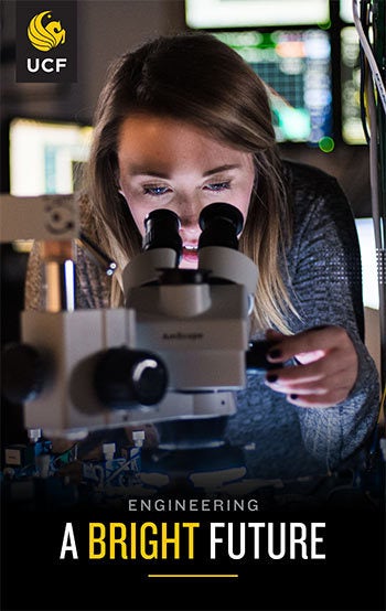 Click to get more information about graduate degrees in Optical Science and Photonics at UCF.