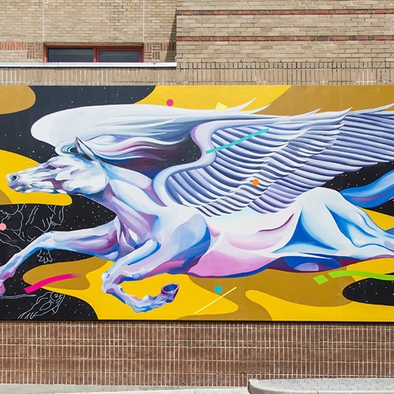 Pegasus mural