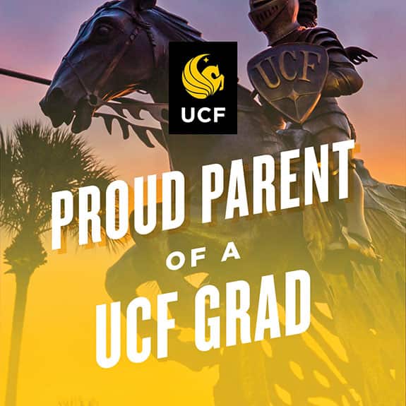Proud UCF parent - statue