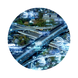 Roads and highways from above