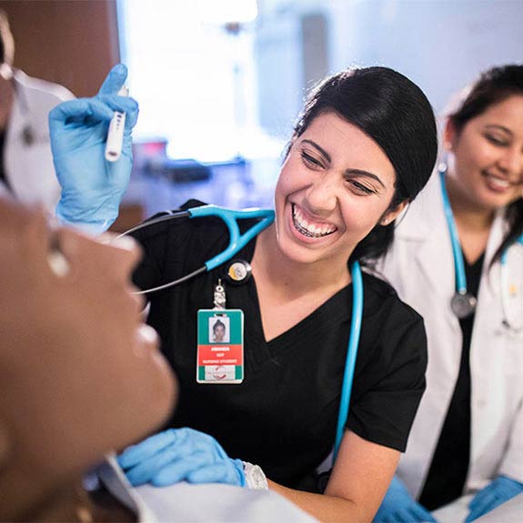 female ucf student from the college of nursing