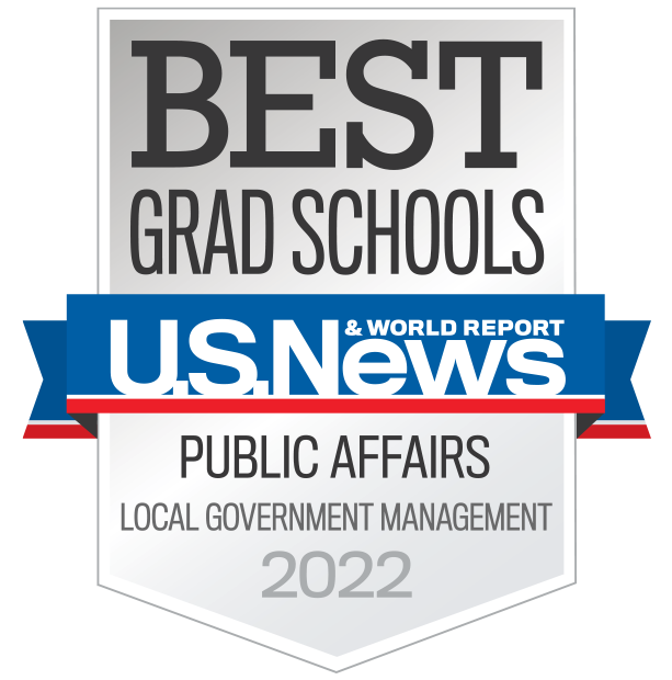 U.S. News & World Report Best Grad Schools Public Affairs - Local Government Management Badge