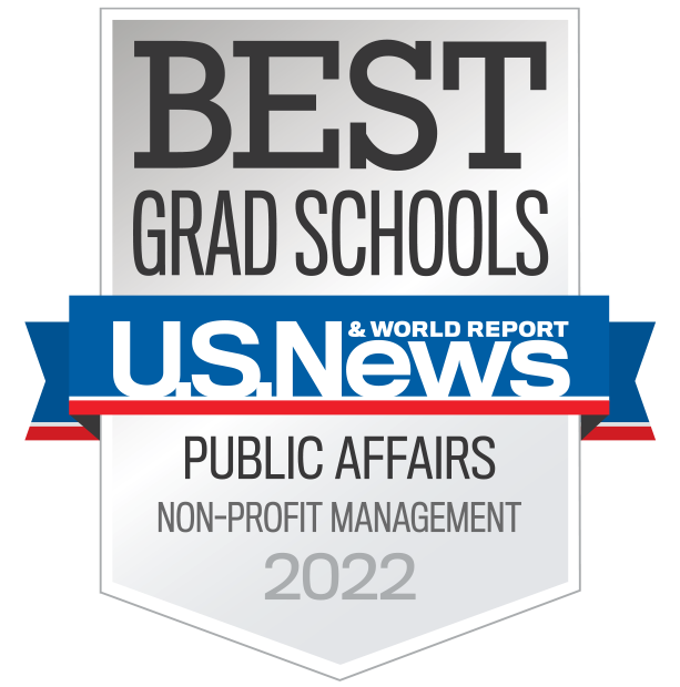 U.S News and World Report Best Grad Schools Public Affairs - Nonprofit Management Badge