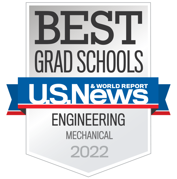 U.S. News & World Report Best Grad Schools Mechanical Engineering Badge