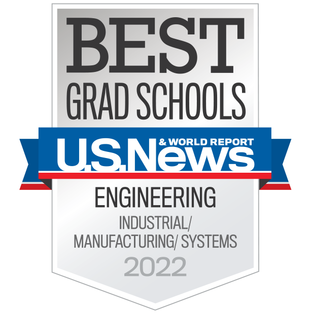 U.S. News & World Report Best Grad Schools Industrial Engineering Badge
