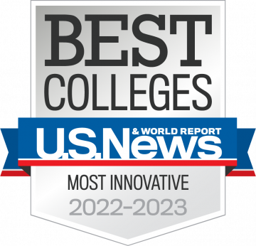 US News Best Colleges Badge - 2023 Most Innovative Universities