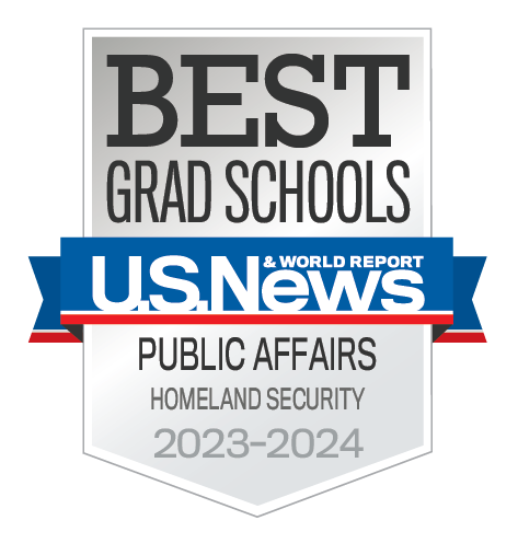 u.s. news and world report badge for best graduate program - Homeland Security