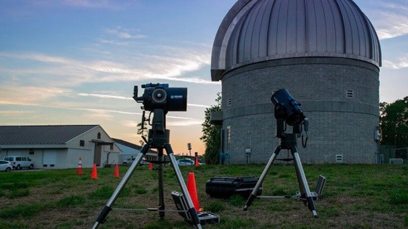Telescopes and other equipment from the Florida Space Institute