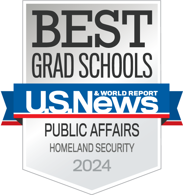 U.S. News & World Report Best Grad Schools Public Affairs - Homeland Security Badge