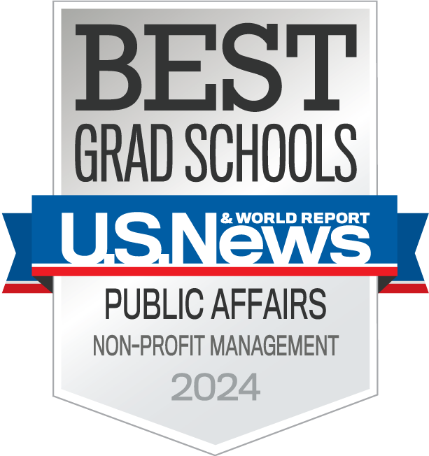 U.S News and World Report Best Grad Schools Public Affairs - Nonprofit Management Badge
