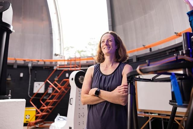 Adrienne Dove, UCF planetary scientist specializing in lunar dust and space environments.