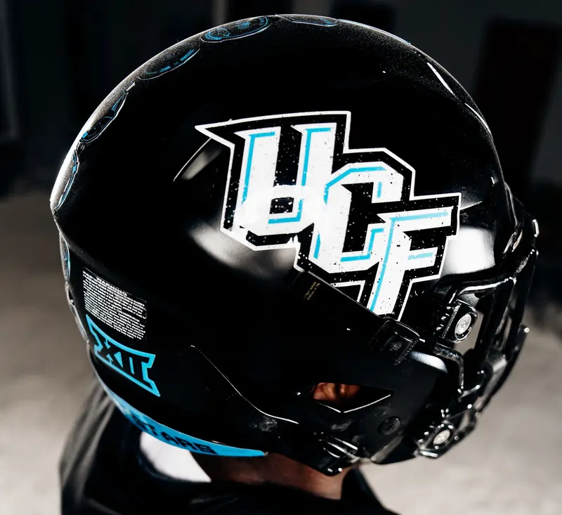 UCF Space Week themed football helmet